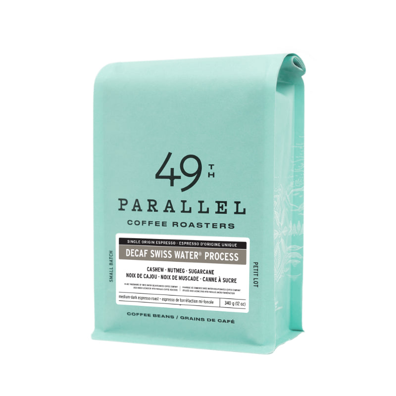 49th Parallel Coffee Roasters Coffee Beans - Decaf Swiss Water Process - 340g