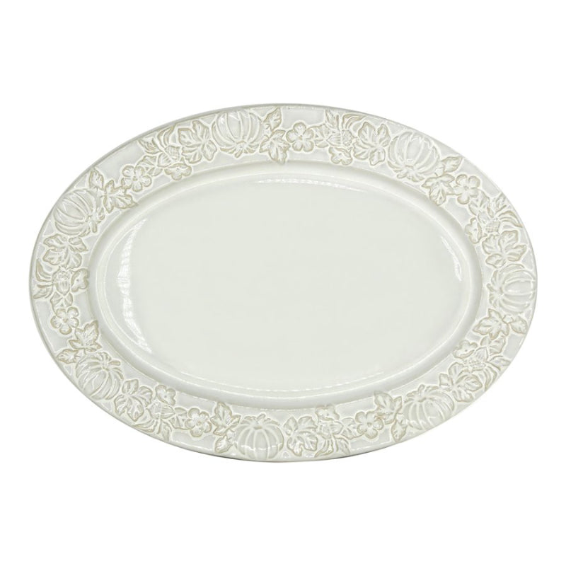 BIA Harvest Serving Plate - White