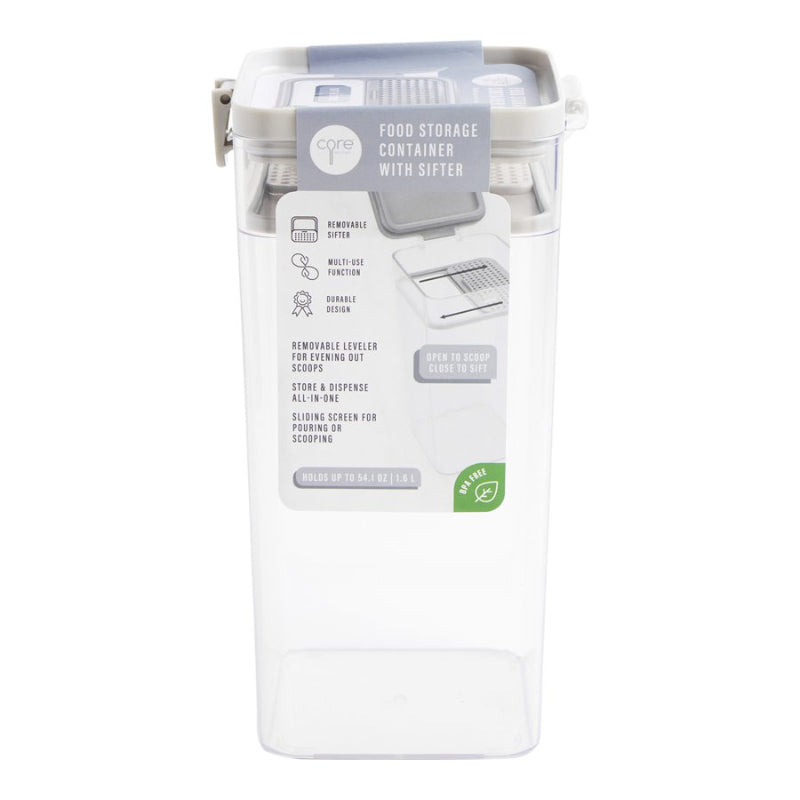 Core Kitchen Food Storage Container - Gray - 1.6L