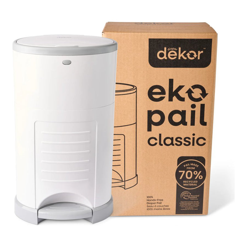 Dekor Eko Classic Diaper Pail - White