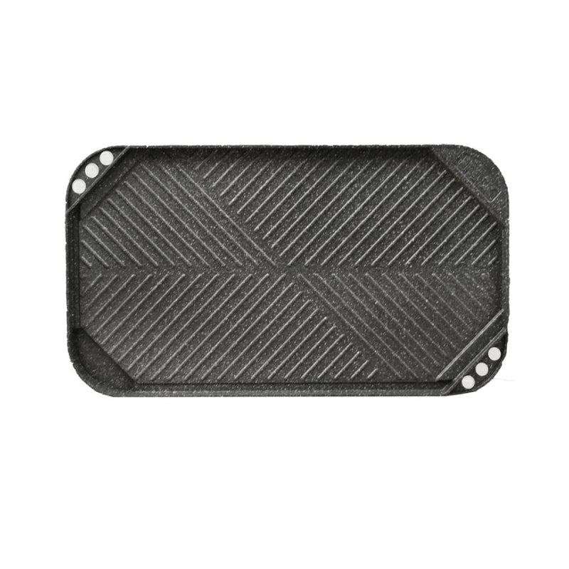 Starfrit The Rock Non-Stick Reversible Grill & Griddle - 48.3x28cm (19.7" x 11") - Easy to clean - Black