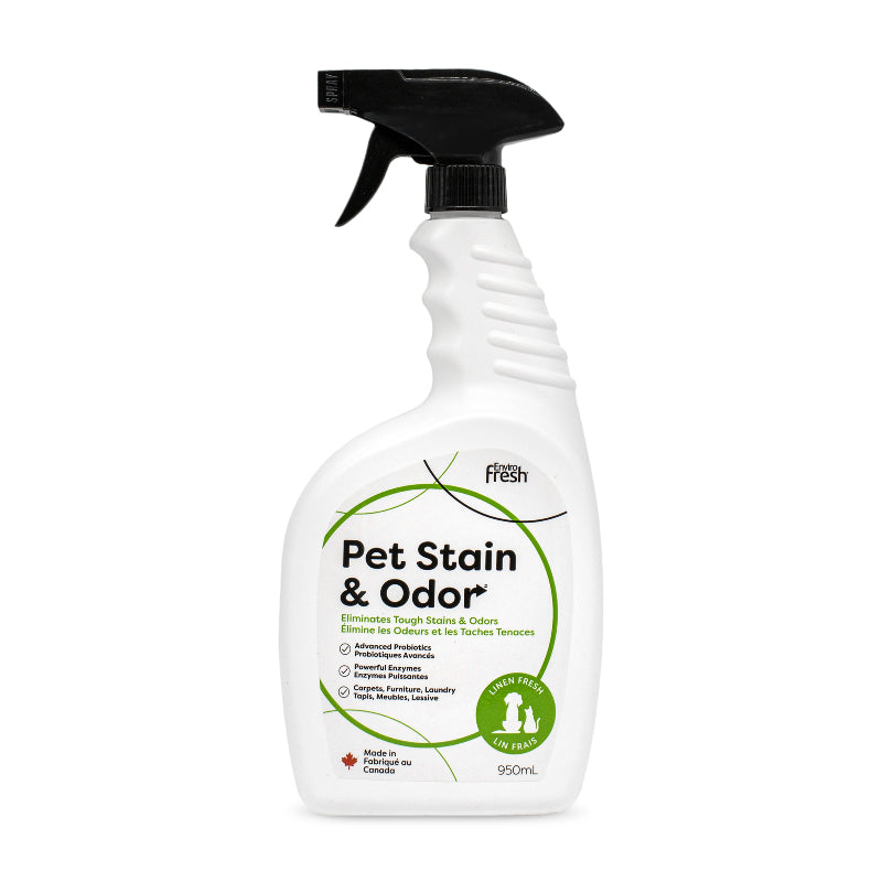 EnviroFresh Stain and Odor Out Pet Urine Spray for Dogs & Cats - 950ml