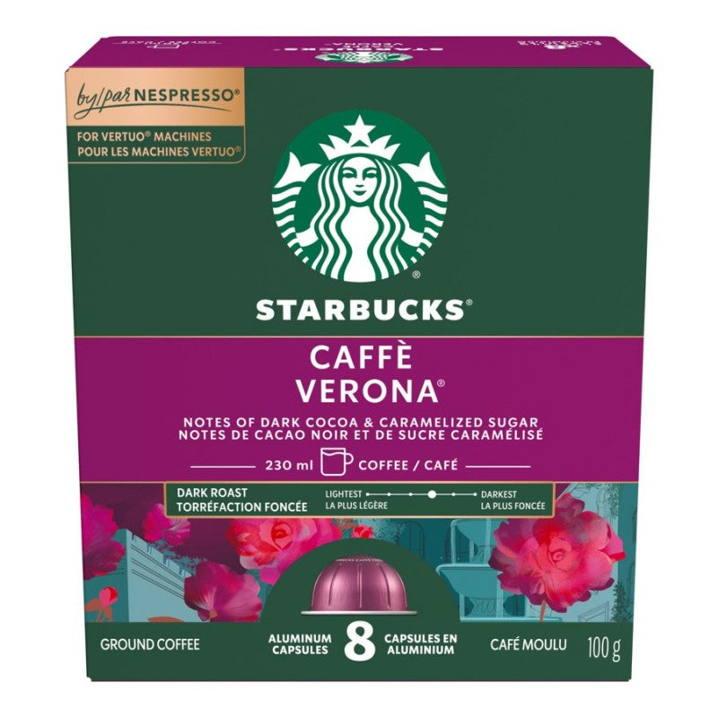 Starbucks Vertuo Coffee Capsules - Cafe Verona - 8s