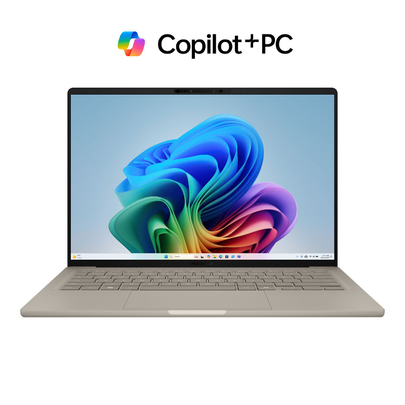 ASUS Zenbook A14 Laptop - 14 Inch - 16 GB RAM - 512 GB SSD NVMe - Snapdragon X - Qualcomm Adreno - Zabriskie Beige - UX3407QA-DS52-CA - Open Box or Display Models Only