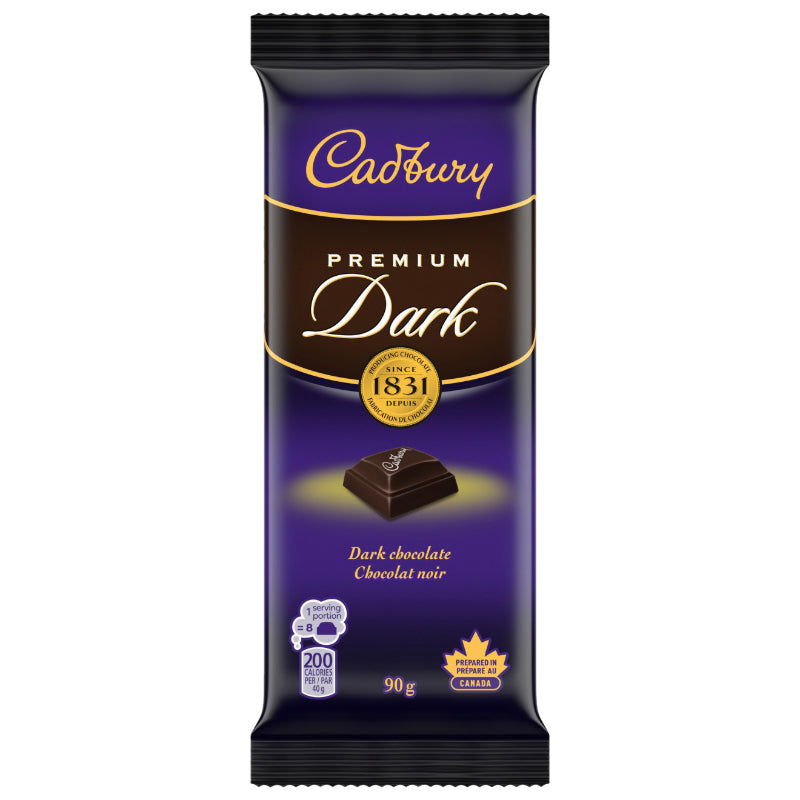 Cadbury Premium Dark Chocolate Bar - 90g