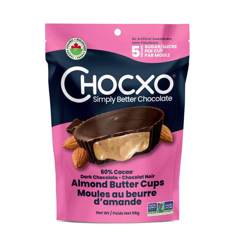 Chocxo Almond Butter Cups - Dark - 98g
