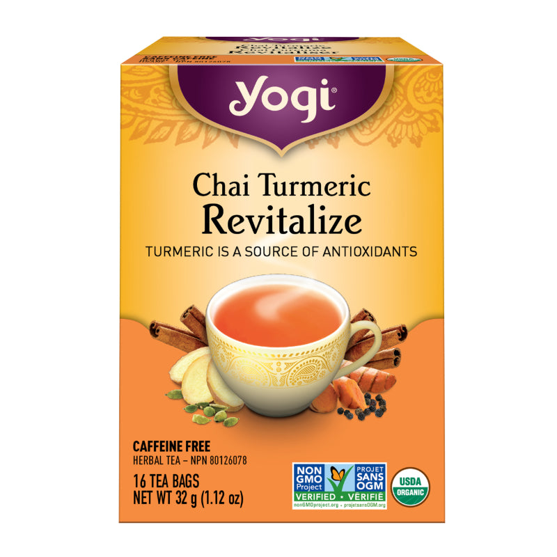 Yogi Organic Tea - Chai Turmeric Revitalize - 16's