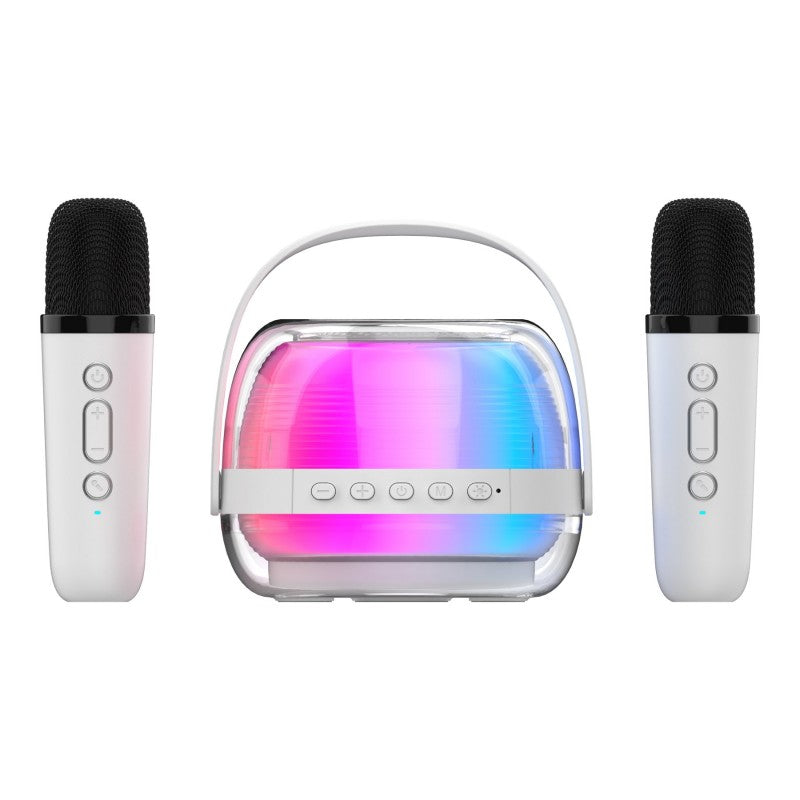 PROSCAN Portable Bluetooth Speaker with 2 Microphones - PSP2014-WHITE