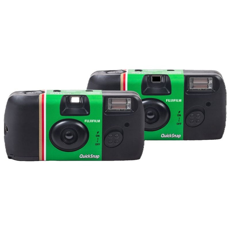 Fujifilm QuickSnap Flash 400 Single-Use Camera - Green/Black - 2's - 7032835