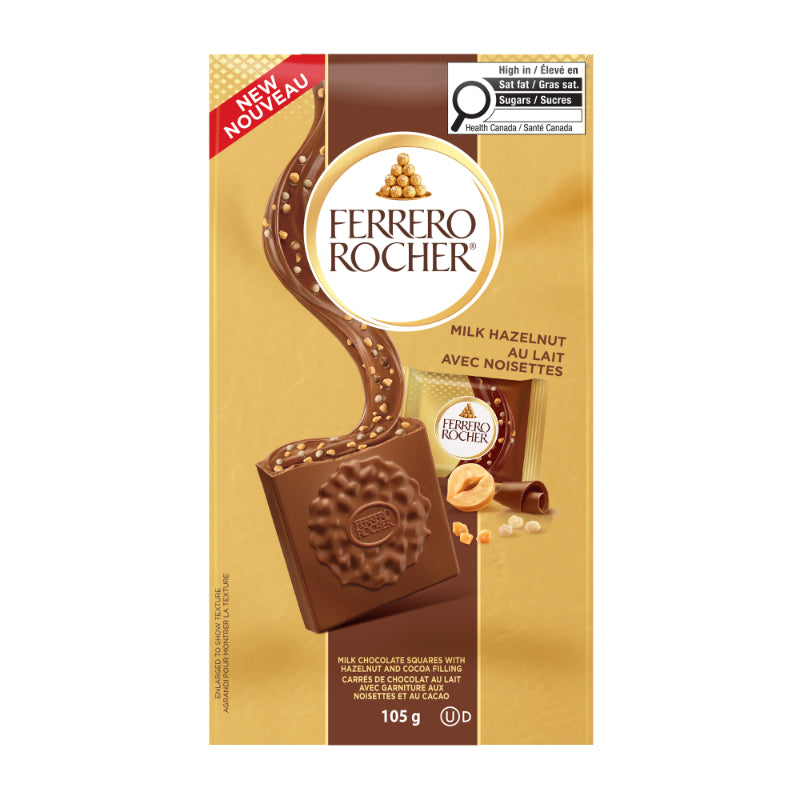 Ferrero Rocher Milk Chocolate Squares - 105g