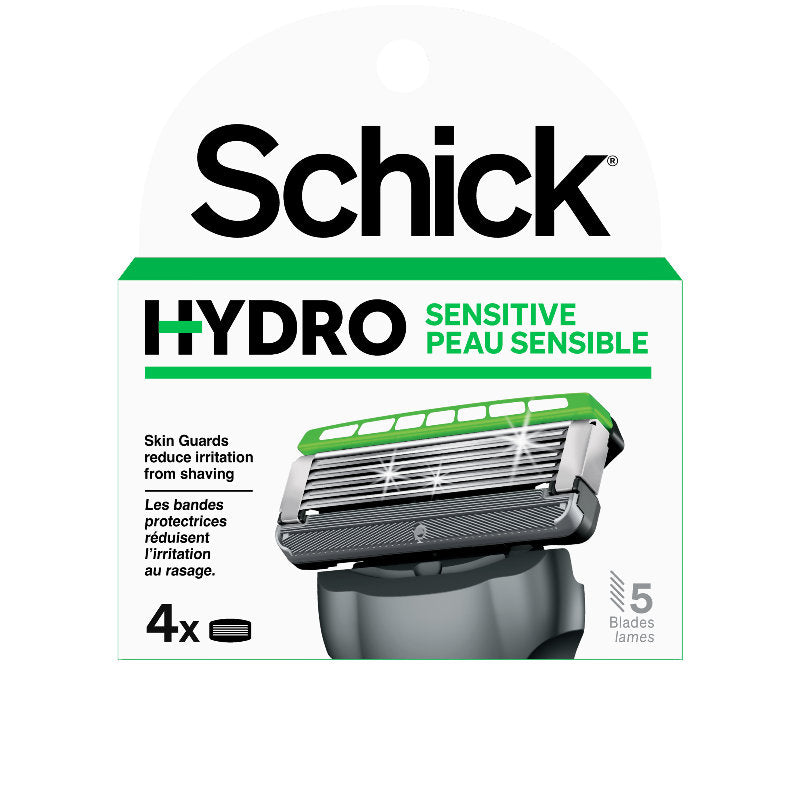 Schick Hydro Sensitive Skin Men's Razor Blade Refills 4 Razor Refills