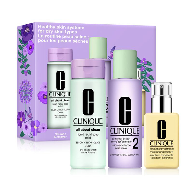 Clinique Healthy Skin 3-Step System Skin Care Set - 3 piece - Dry Skin