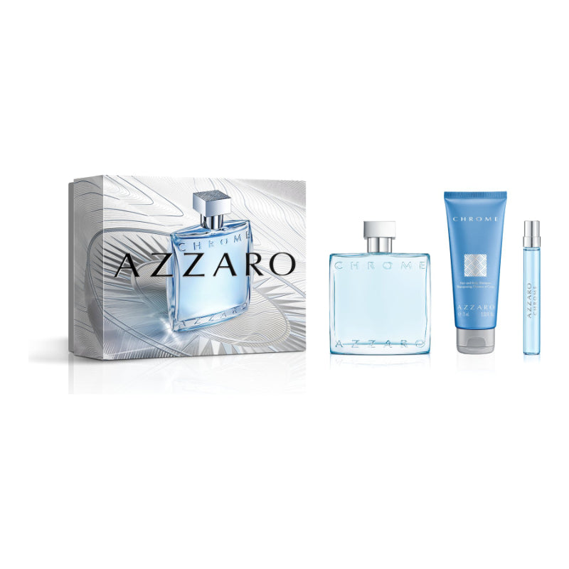 Azzaro Chrome Eau de Toilette Gift Set - 3 pieces