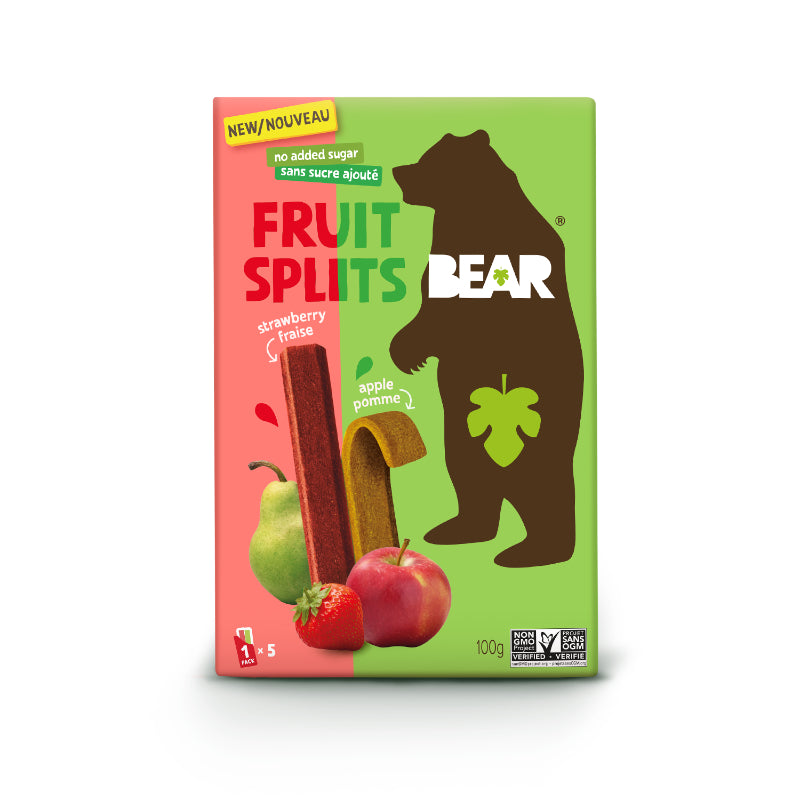 Bear Fruit Splits - Strawberry & Apple - 100g