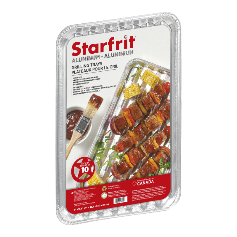Starfrit Aluminum Grilling Trays - 10-pack