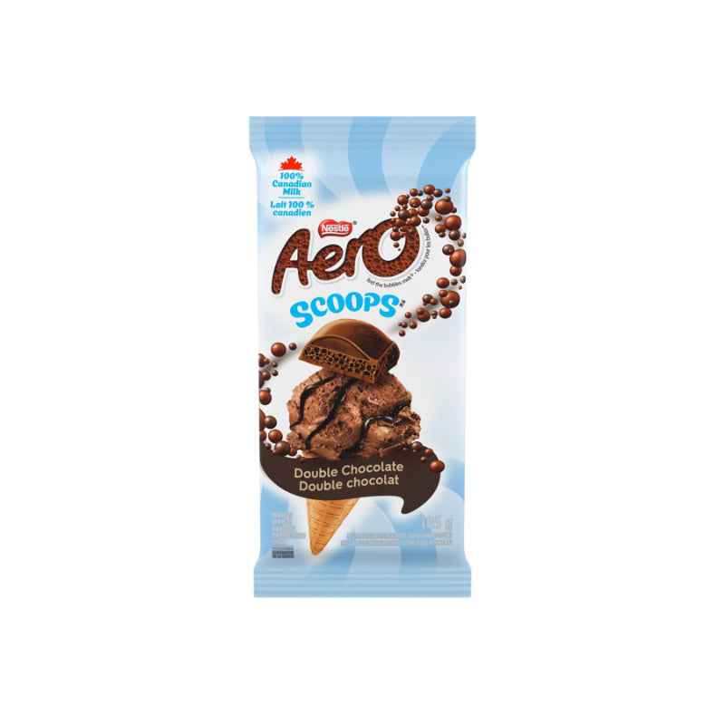 Aero Scoops Milk Chocolate Bar - Double Chocolate - 105g