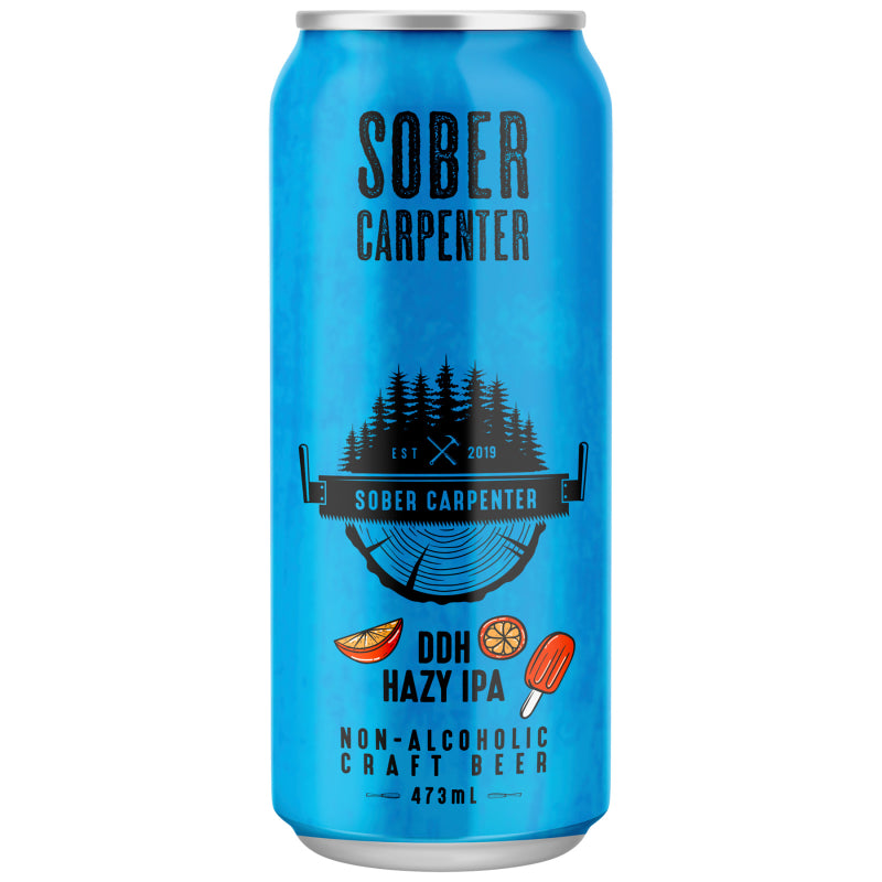 Sober Carpenter Non-Alcoholic Craft Beer - Double Dry Hopped Hazy IPA - 473ml
