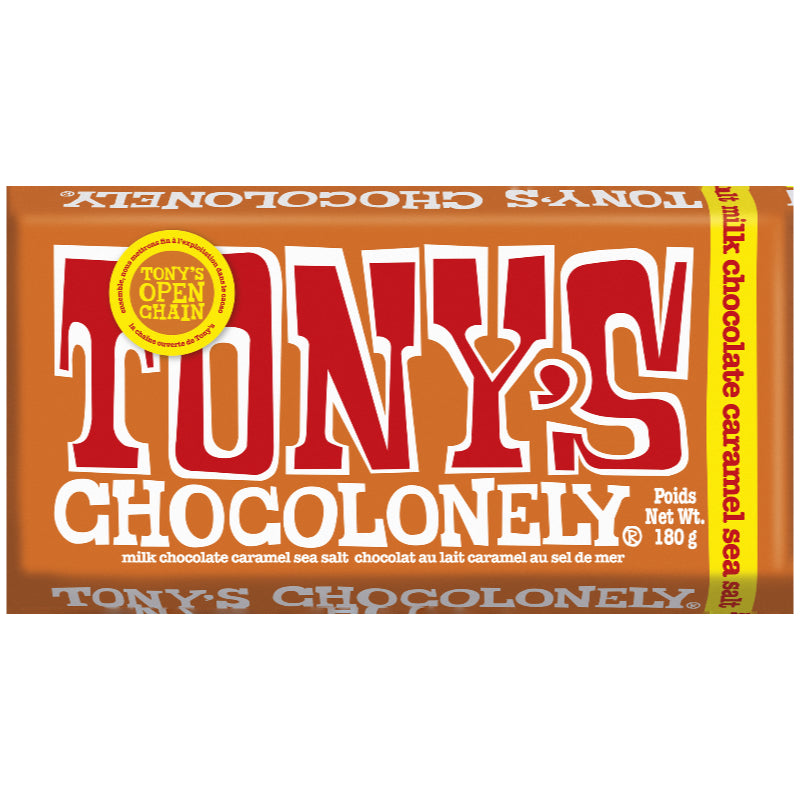 Tony's Chocolonely Milk Chocolate - Caramel Sea Salt - 180g