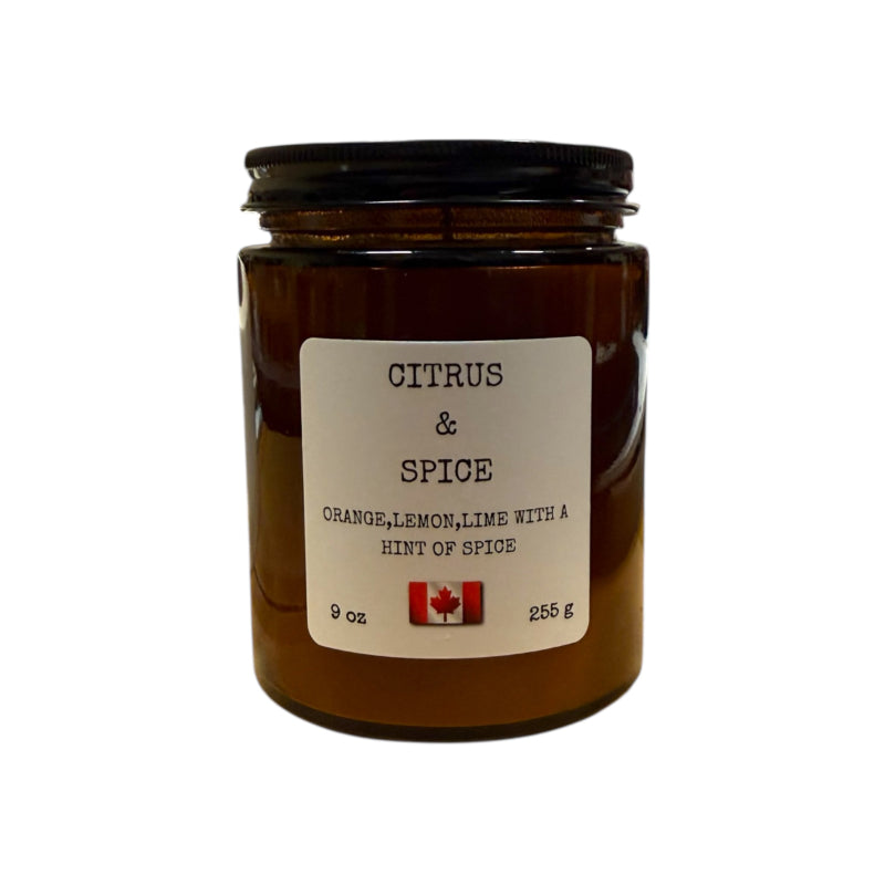 Cozy Candle Soy Candle - Citrus/Spice - 9oz