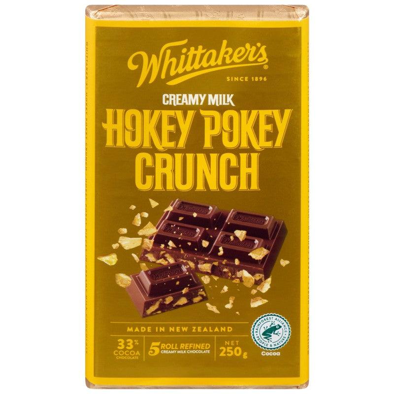 Whittaker's Creamy Milk Chocolate - Hokey Pokey Crunch - 250g
