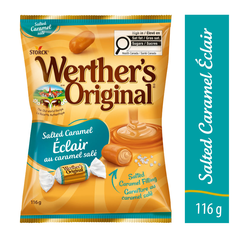 Werther's Original Soft Eclairs Salted Caramel Candy - 116g