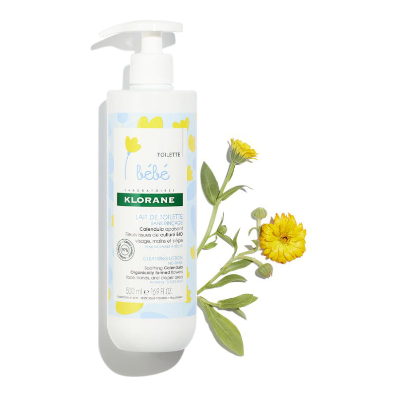 Klorane Bebe Cleansing No-Rinse Milk Lotion - 500ml