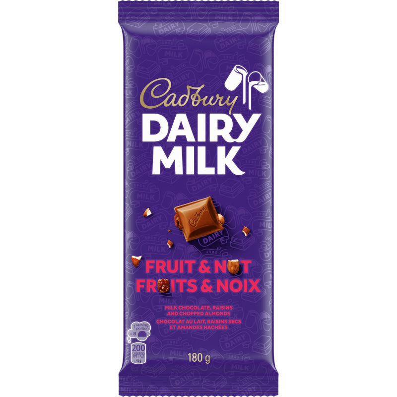 Cadbury Dairy Milk - Fruit and Nut - 180g