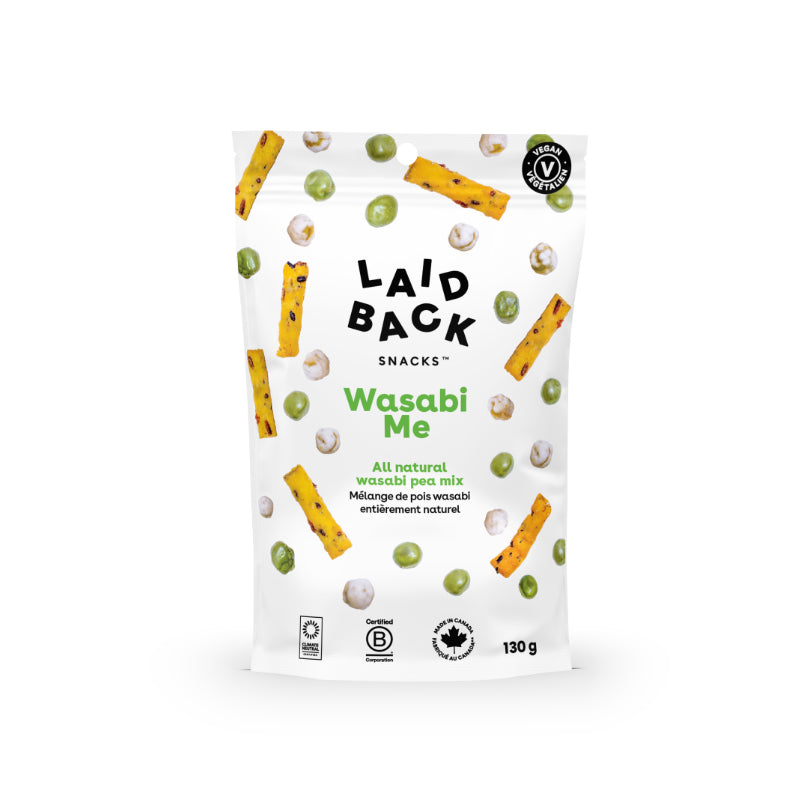 Laid Back All Natural Wasabi Pea Mix Snacks - Wasabi Me - 130g