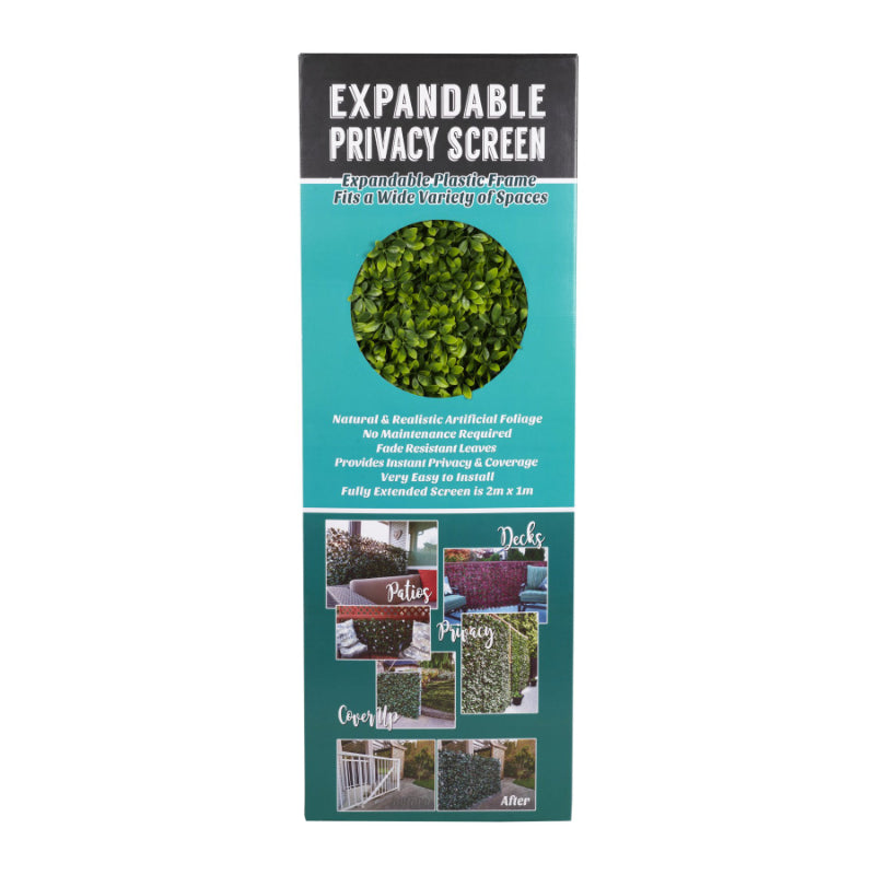 EVERGARDEN Expandable Partition Screen - Schefflera Leaf - 200 x 100cm
