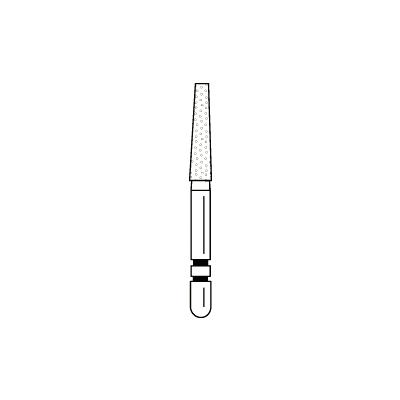 Two Striper® Diamond Burs – FG, Fine, Red, KR Taper Flat End, 5/Pkg