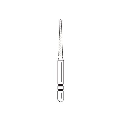 Two Striper® FG Curettage "K" Diamond Burs – FG, Coarse, Green, Cone Bevel End, 5/Pkg