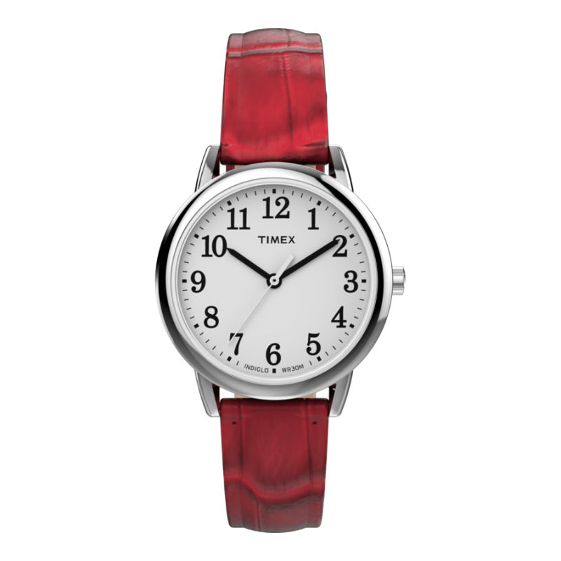 Timex Easy Reader Wristwatch - Red/Silver Tone - TW2P68700GP