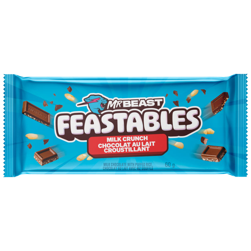 Mr Beast Milk Chocolate Feastables - Milk Crunch - 60g