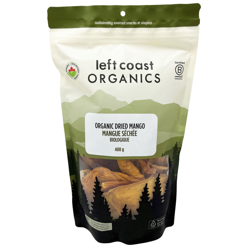 Left Coast Organic Dried Mango - 400g