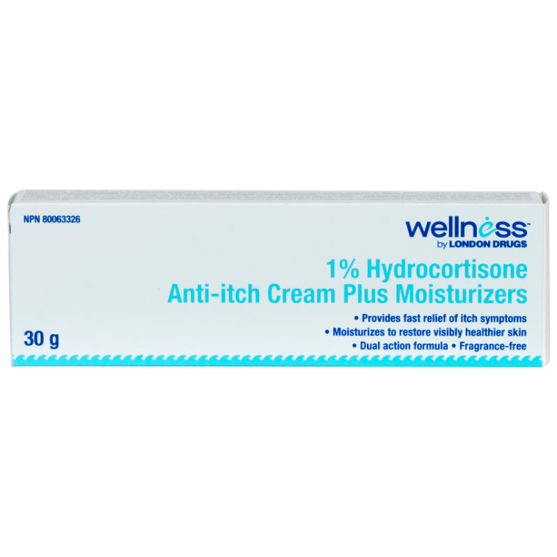 Wellness by London Drugs 1% Hydrocortisone Anti-Itch Cream - 30g