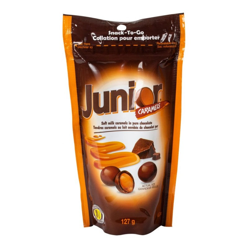 Junior Caramels Chocolate Candy - 127g