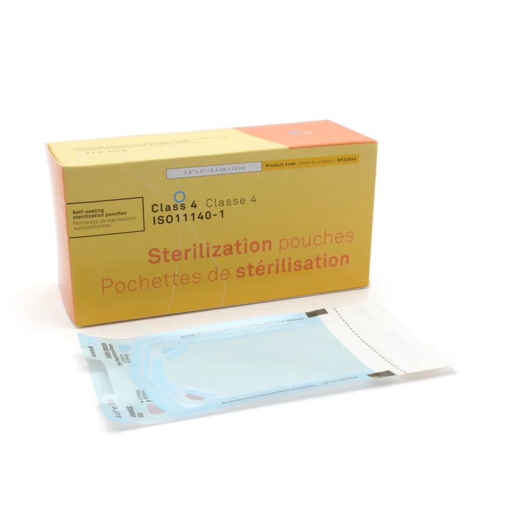 Self-Sealing Sterilization Pouches, Class 4 200/Box | Damaged Pack | Clearance