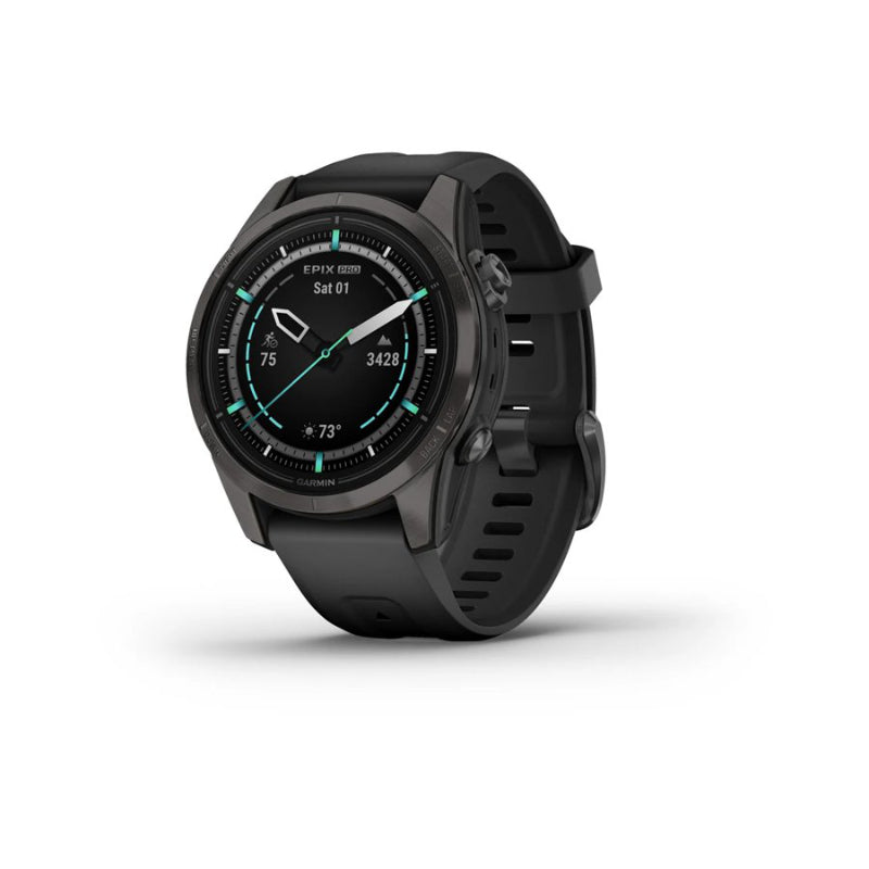Garmin epix Pro Gen 2 Sapphire Edition Smartwatch - 42mm - Black - 010-02802-14