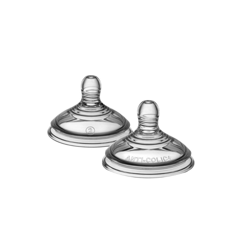 Tommee Tippee Advanced Anti-Colic Baby Bottle Nipple - 2 pack