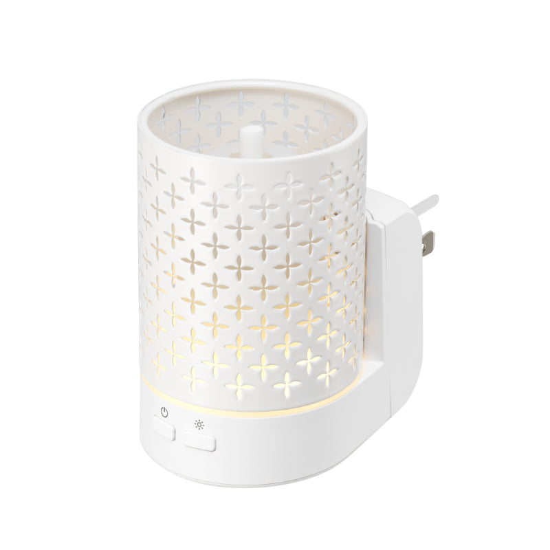 Serene House Twilight Metal Essential Oil Wall Plug - White