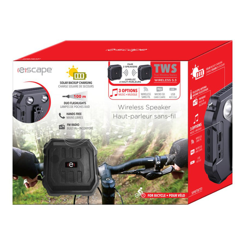 Escape Portable Bluetooth Speaker - SPBT8731 - Open Box or Display Models Only