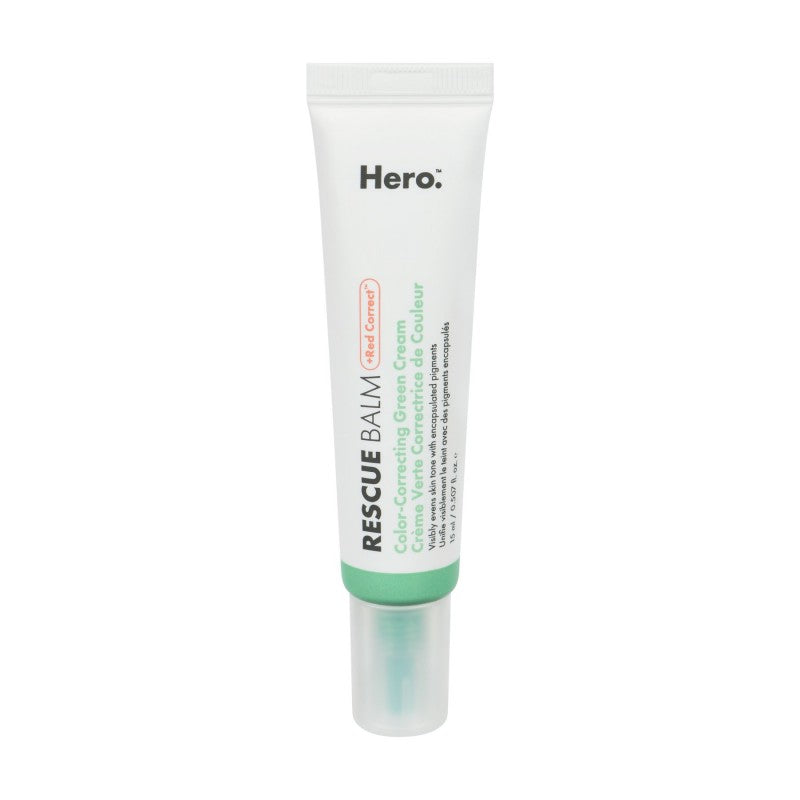 Hero. Rescue Balm + Red Correct Color Correcting Green Cream - 15ml