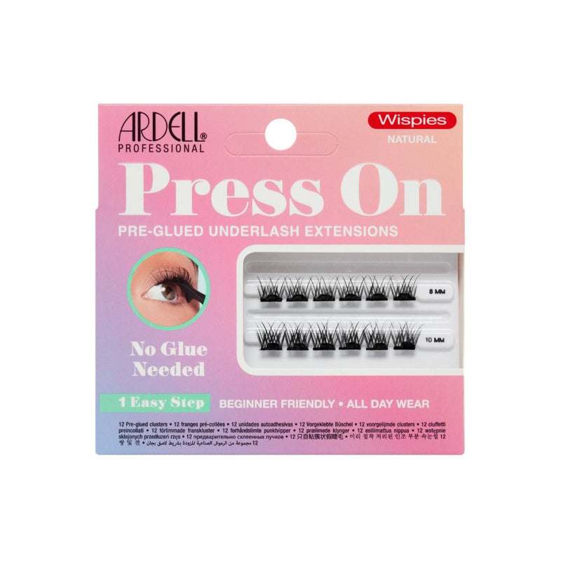 Ardell Professional Press-On Wispies Natural Underlash Extension Set - 12's