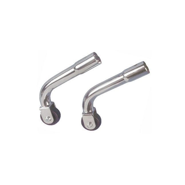 Anti-Tipper, with Wheel, Chrome