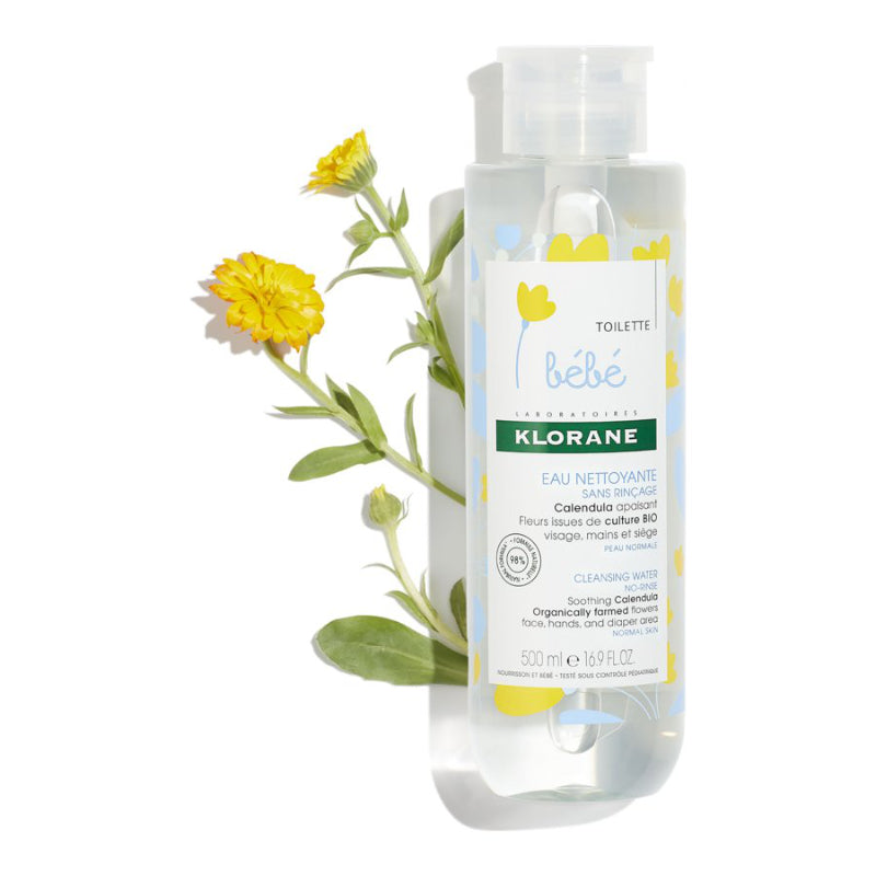Klorane Bebe Cleansing No-Rinse Water - 500ml