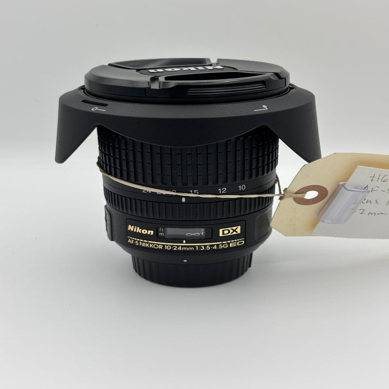 USED: Nikon DX AF-S NIKKOR 10-24mm f/3.5-4.5G ED Lens - Black - 9/10 - #2075370