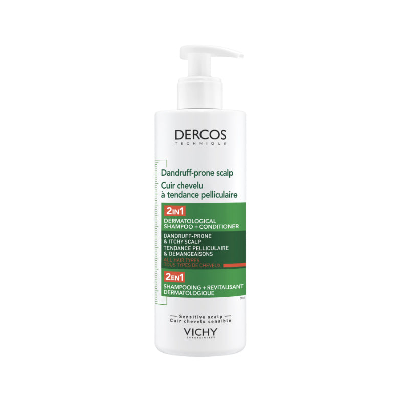 Vichy Dercos Dandruff-Prone Scalp 2 in 1 Shampoo / Conditioner - 390ml