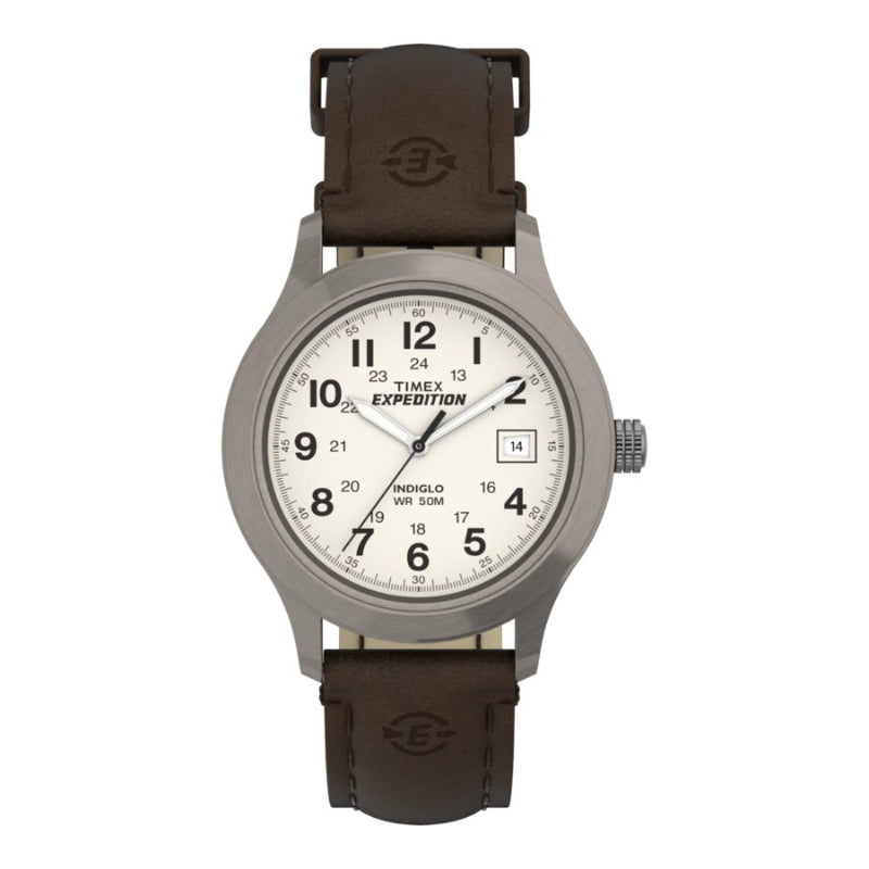 Timex Expedition Metal Field Wristwatch - Brown/Silver Tone - T49870GP