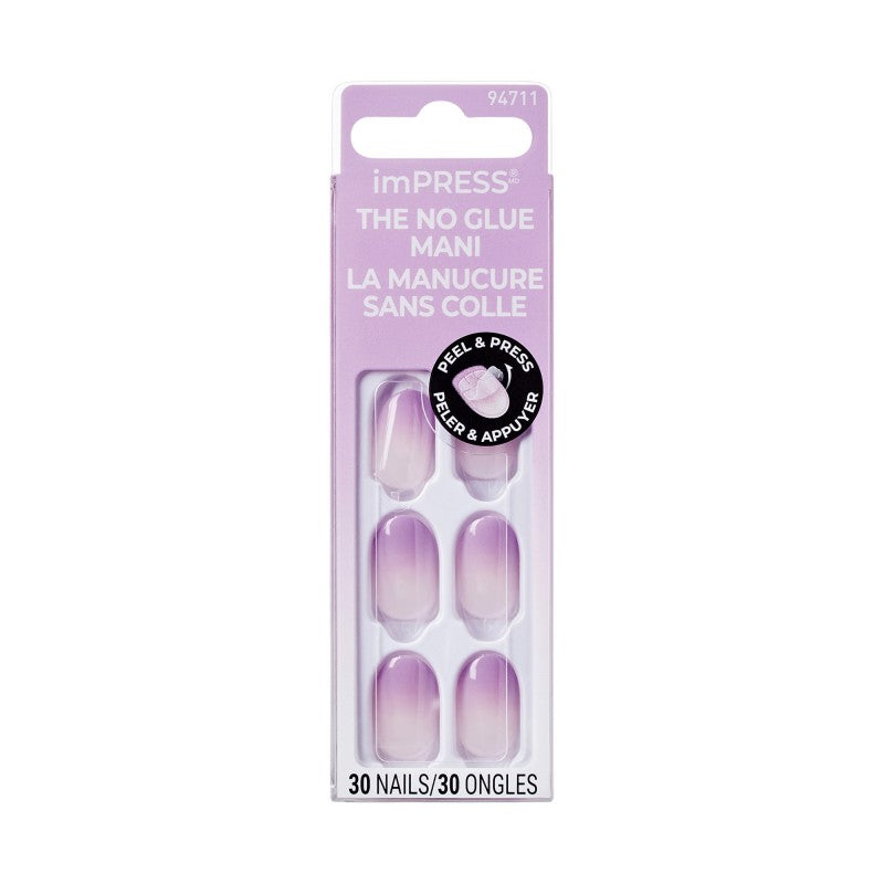 ImPRESS The No Glue Mani False Nails Kit - Short - Oval - Take a Chance - 30's