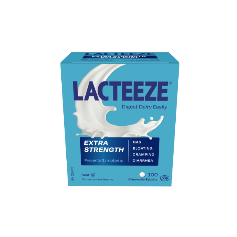 Lacteeze Extra Strength Lactase Supplement - 50 mg - 100's